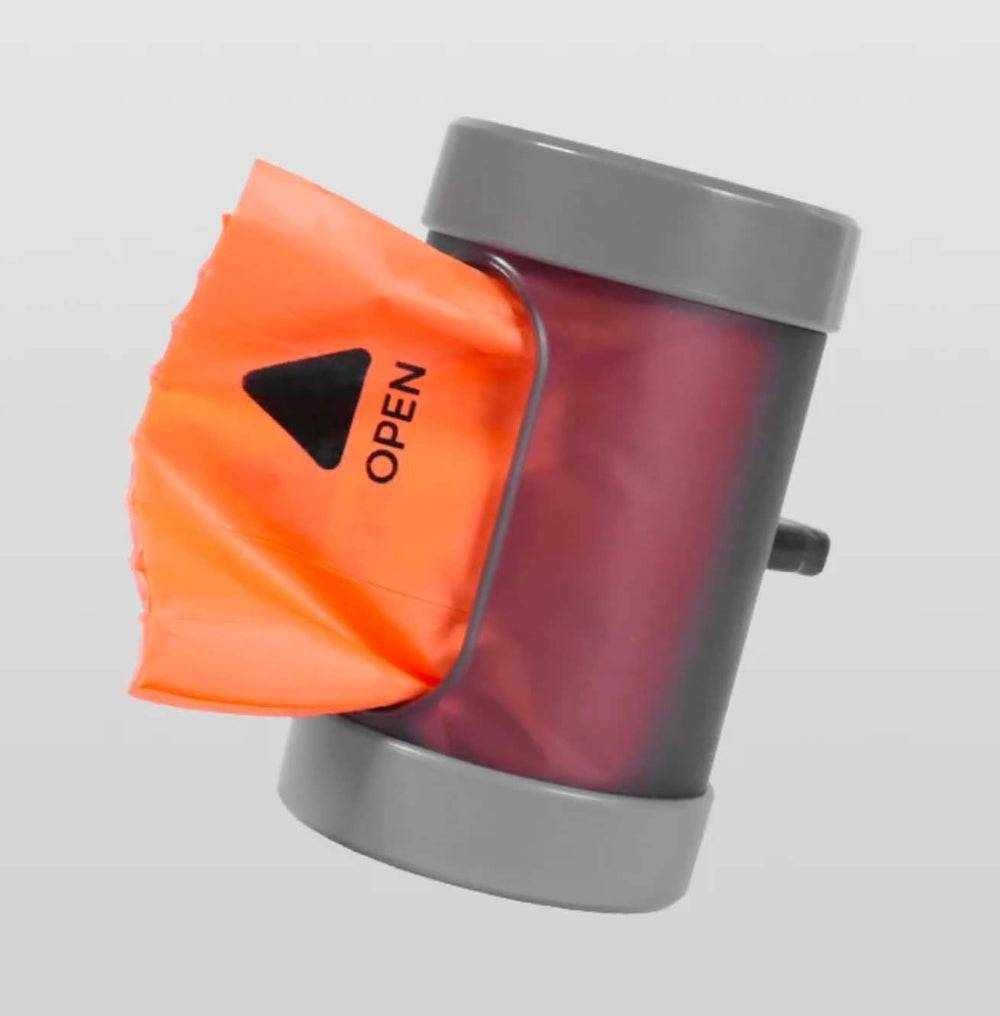 Waste bags for dispenser with 4 rolls, biodegradable and leak-proof.